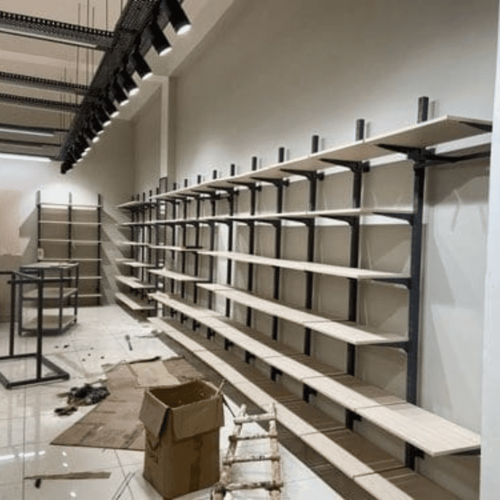 wall mounted display racks