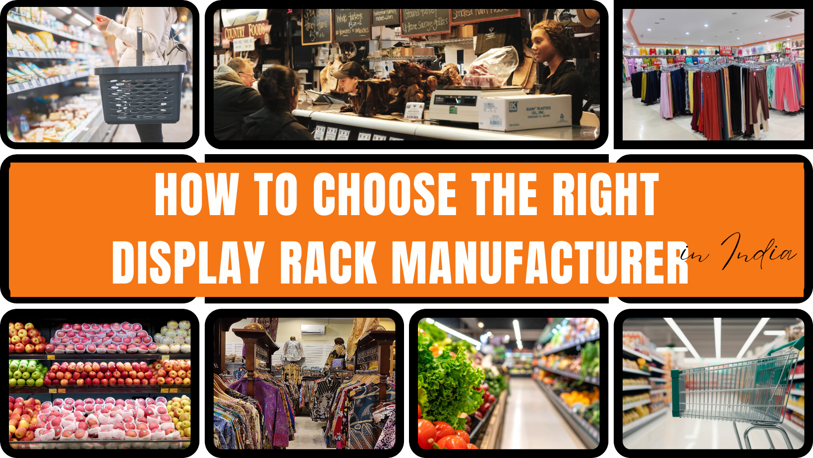 display rack manufacturer vs supplier comparison in india