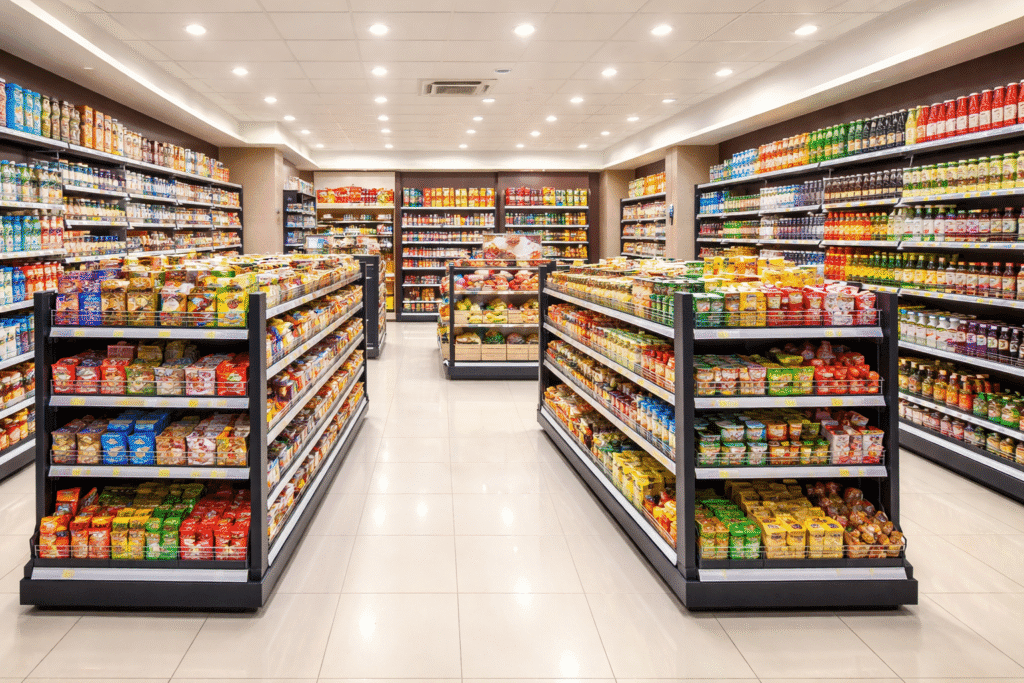 Supermarket rack layout design