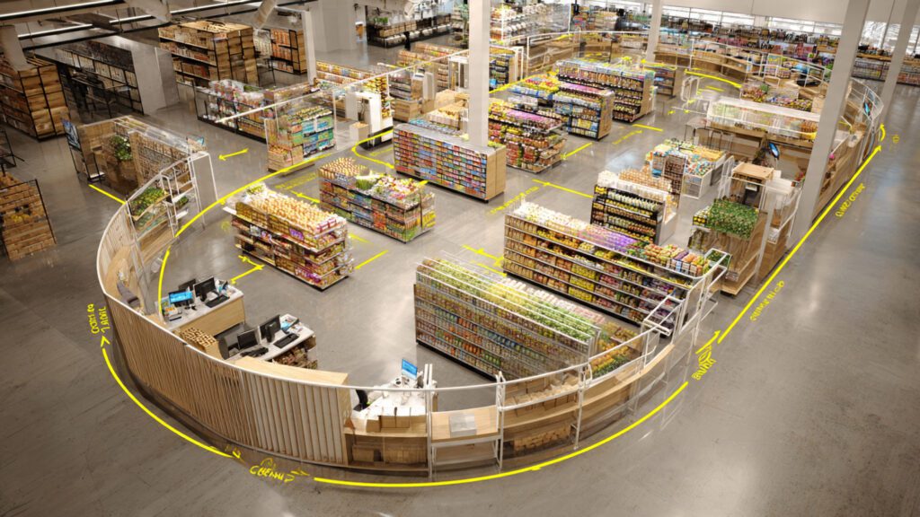 grocery rack layout idea