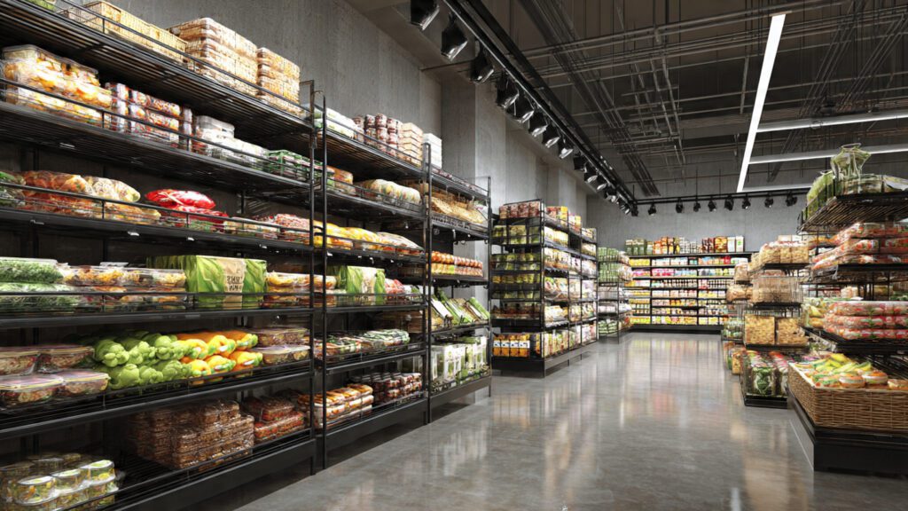 grocery rack layout ideas