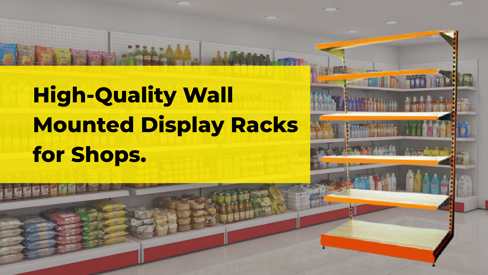 wall mounted display racks