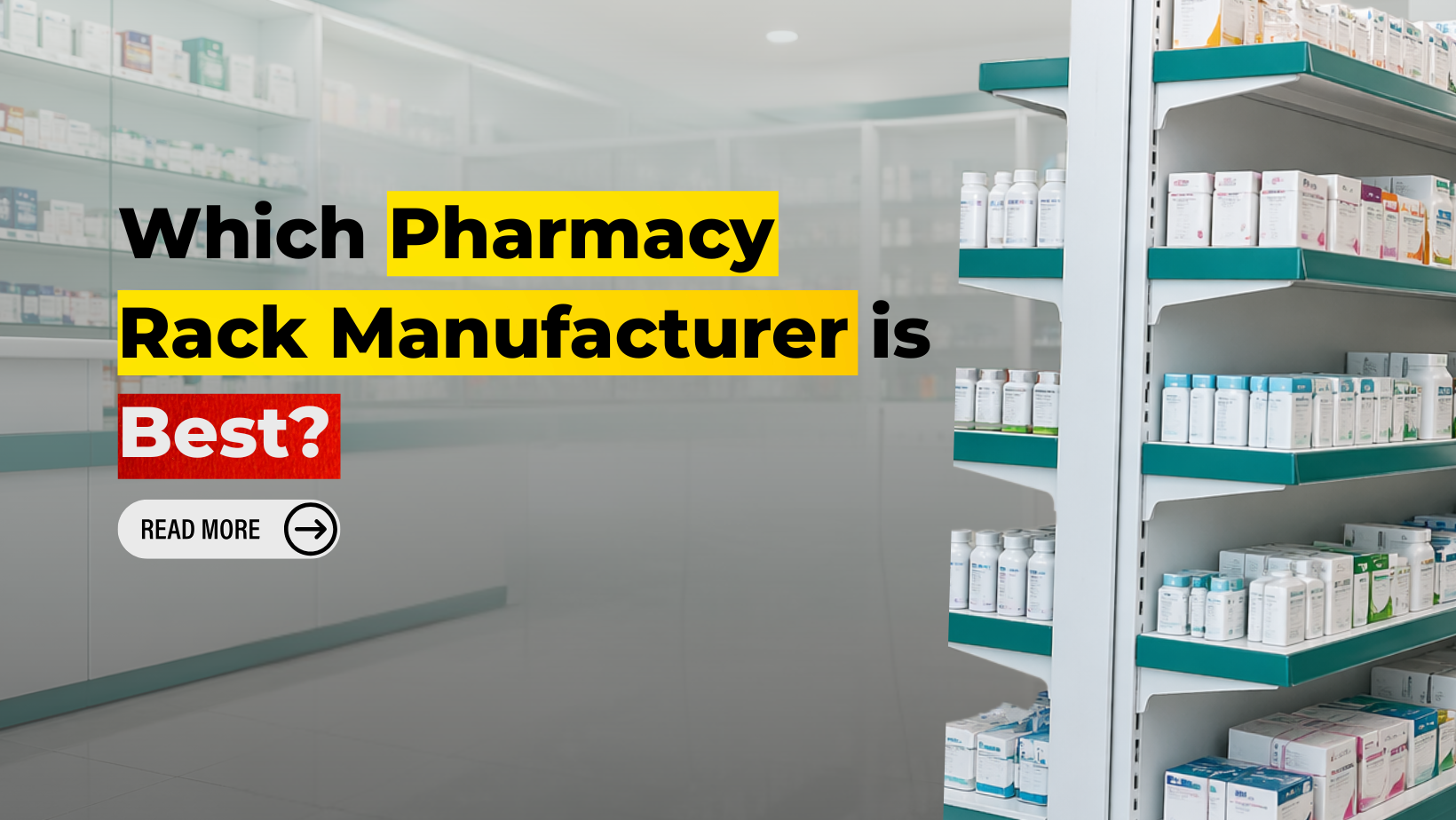 pharmacy rack manufacturer